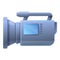 Camera camcorder icon, cartoon style