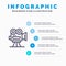 Camera, Capture, Film, Movie, Professional Line icon with 5 steps presentation infographics Background