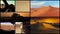 Camera car in the Sahara desert, collage