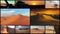 Camera car in the Sahara desert, collage