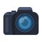Camera detective. Camera, for shooting the scene, and to commit murder.Detective single icon in cartoon style vector