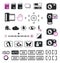 Camera display icons and symbols