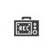 Camera display record vector icon