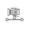 Camera dolly cart icon,Flat design element