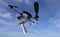 Camera drone flying