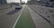 Camera facing down towards bike lane on Venetian Causeway Miami FL 4k 60p