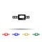 Camera film multi color style icon. Simple glyph, flat vector of equipment photography icons for ui and ux, website or mobile