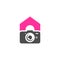 Camera House logo design vector template, Camera Photography logo concepts