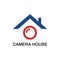 camera house vector image