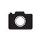 Camera icon, flat photo camera vector isolated. Modern simple snapshot photography sign.  Trendy symbol for website design, web