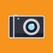 Camera icon. Icon related to electronic, technology. Flat icon style. Suitable for stickers and prints.