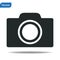 Camera icon vector illustration. Photo camera sign