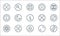 Camera line icons. linear set. quality vector line set such as rotate camera, filter, lens, full screen, camera, about, record,
