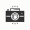 Camera line outline icon. Photo camera, photo gadget, instant photo. Snapshot photography sign. Vector simple linear