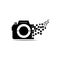 Camera logo,pixel art design,vector illustrations