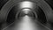 Camera movement along a metal tunnel. Seamless animation. VJ loop.