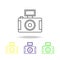 camera multicolored icons. Element of journalism for mobile concept and web apps illustration. Can be used for web, logo, mobile