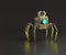 Camera nanorobot with six legs in the reflected