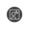 Camera night mode icon vector