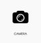 Camera / photocamera icon simple flat vector illustration
