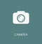 Camera / photocamera icon simple flat vector illustration