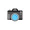 Camera Photography color icon vector. pocket digital camera Simple sign, fotocamera logo
