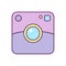 Camera polaroid icon