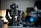 Camera and robot outling the controversy over artificial intelligence generated photography pictures