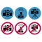 Camera round icons