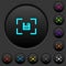 Camera save image dark push buttons with color icons