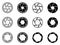 Camera shutter aperture icons