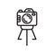 Camera stand icon vector isolated on white background, Camera st