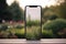 Camera technology concept business nature smartphone display outdoor online mobile screen phone