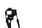 Camera on tripod photographers take clipping path work Isolated