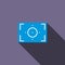 Camera viewfinder icon, flat style