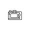 Camera viewfinder screen line icon