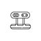 camera web icon. Element of robotics engineering for mobile concept and web apps icon. Thin line icon for website design and