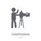 cameraman icon. Trendy cameraman logo concept on white background from Cinema collection