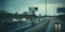 Cameras and speed control radars along a busy highway monitor and record speeding violations. Generative AI