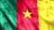 Cameroon Flag Grunge Video Animation with Seamless Loop