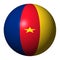 Cameroon flag sphere