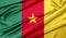 Cameroon flag texture background
