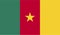 Cameroon Flag Vector Illustration EPS