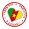 Cameroon heart badge.