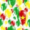 Cameroon Independence Day Seamless Pattern.