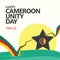 Cameroon independence day with a star