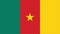 Cameroon National Flag. Cameroon flag with 