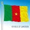Cameroon official national flag, african country