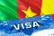 Cameroon Visa. Travel to Cameroon focusing on word VISA, 3D rendering. Cameroon immigrate concept with visa in passport. Cameroon