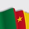 Cameroon waving Flag. Vector illustration.